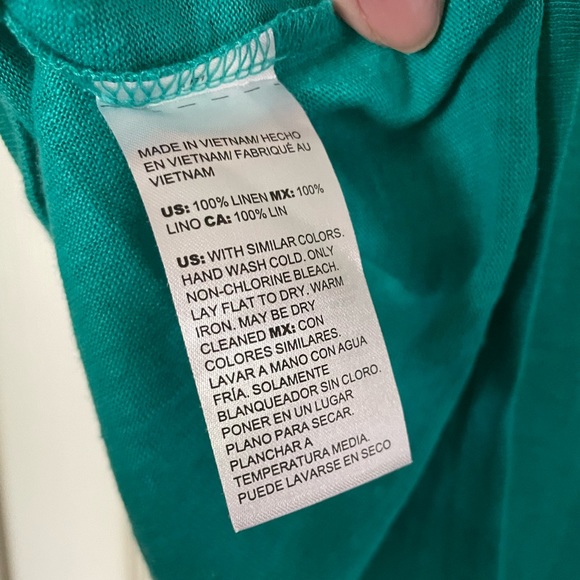 Chico’s Relaxed Linen Tee - Picture 4 of 5